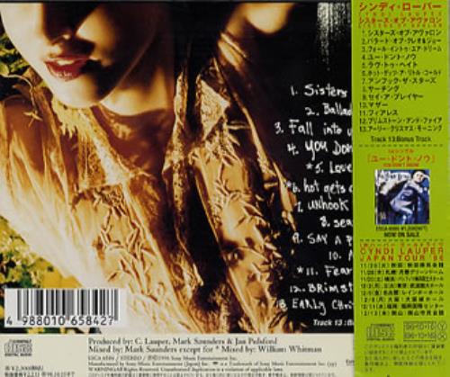 Cyndi Lauper Sisters Of Avalon Japanese CD album (CDLP) (75083)